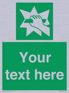 Custom Break Glass Sign